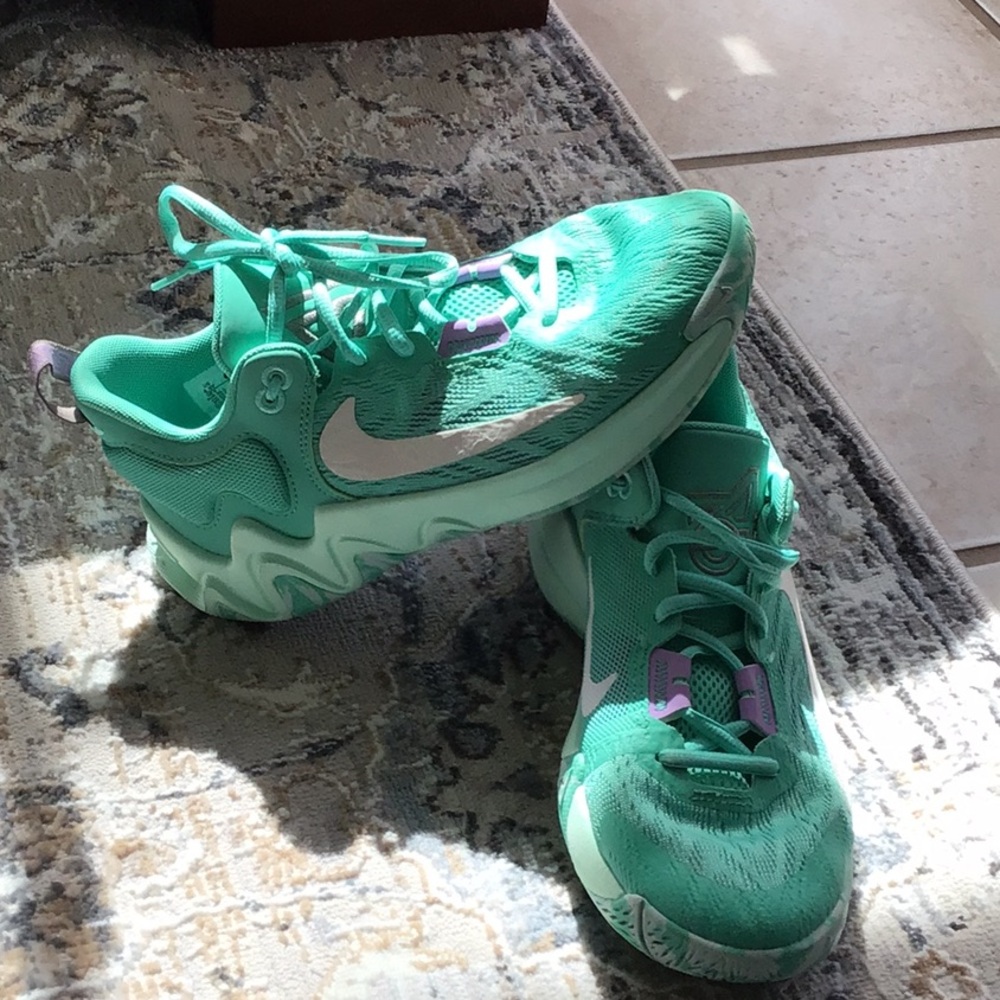 Nike Kids' Teal and Purple Athletic Shoes